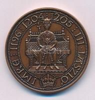 Fritz Mihály (1947-) 1996. "MÉE Alba Regia Szervezete Székesfehérvár - Imre és III. László király" bronz kétoldalas emlékérem (42,5mm) T:AU patina