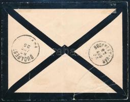 1887 Ajánlott levél 3 x 5kr bélyeggel "VLAJKOVECZ" - Budapest