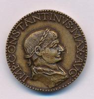 Lessenyei Márta (1930-) 1992. "IMP CONSTANTINVS MAX AVG / GENIO AVGVSTI - SAVARIA MCMXCII" kétoldalas, öntött bronz emlékérem (29mm) T:AU patina