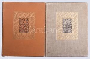 Dante Komédiája. Ford.: Babits Mihály. I-III. köt. Tizenkét régi kép hasonmásával kötetenként, Zádor...