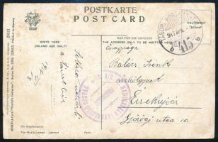 1917 Tábori posta képeslap "M. KIR. 41. HADOSZTÁLY TÁVBESZÉLŐ OSZTAG" + "TP 415 b"