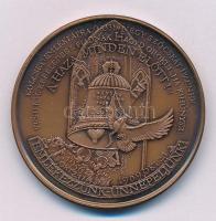 Bozó Gyula (1913-) / Szabó Géza (1939-) 1989. "A IV. Magyar Köztársaság kikiáltásának emlékére / Magyarország független demokratikus jogállam" bronz, kétoldalas emlékérem (42,5mm) T:AU patina