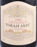 1993 Hétszőlő 5 puttonyos Tokaji Aszú, 12 db bontatlan palack édes desszertbor, eredeti kartondobozb...