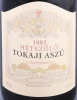 1993 Hétszőlő 5 puttonyos Tokaji Aszú, 12 db bontatlan palack édes desszertbor, eredeti kartondobozb...
