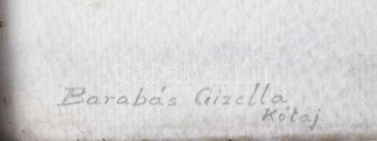 Barabás Reismann Gizella (1893-1985): Kótaj, Szabolcs megye. Akvarell, papír, jelzett, hátoldalán Ba...