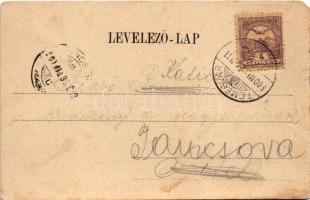 1900 Temesvár, Timisoara; Gyárváros, Jókai Mór utca, zsinagóga. Louis Koch / Vorstadt Fabrik, Jokai ...