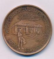 Fritz Mihály (1947-) 1989. "Petőfi útja sorozat IV. - Petőfi Sándor Társaság / Magyar Éremgyűjtők Egyesülete kiskőrösi csoportja 1990" kétoldalas bronz emlékérem (42,5mm) T:AU patina Adamo KK6
