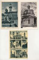 Komárom, Komárno; - 9 db RÉGI város képeslap (Weinstock) / 9 pre-1945 town-view postcards