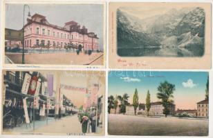 62 db főleg RÉGI külföldi város képeslap, közte fotók is / 62 mainly pre-1945 foreign town-view post...
