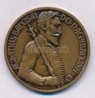 Tóth Sándor (1933-) 1988. "MÉE Hajdú-Bihar Megye / Nagybarcsai Barcsay Ákos" kétoldalas bronz emlékérem (42mm) T:AU patina