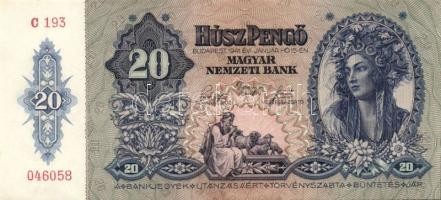 1941. 20P (2x) egymásutáni sorszámokkal T:I