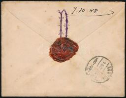 1888 5kr levélen "KOVIL" - Beograd