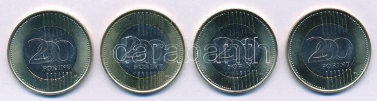 2009. 200Ft + 2023. 200Ft "Petőfi" + 2024. 200Ft "Batthyány" + 2025. 200Ft "...