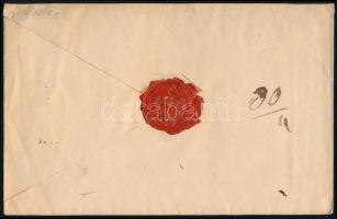 1839 Franco tértivevényes ajánlott levél "BEODRA" - Pest