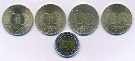 1993-1996. 100Ft Cu-Ni-Zn (4xklf) + 1997. 100Ft T:AU,XF patina
Adamo F12, F12.1