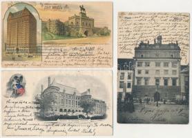 50 db RÉGI külföldi város képeslap / 50 pre-1945 foreign town-view postcards