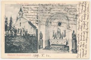 1907 Kapnikbánya, Cavnic; Római katolikus kápolna, belső. özv. Haraga Albertné kiadása / chapel, interior (EB)