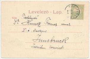 1907 Kapnikbánya, Cavnic; Római katolikus kápolna, belső. özv. Haraga Albertné kiadása / chapel, int...