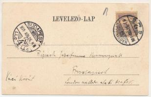 1901 Nagyvárad, Oradea; Igazságügyi palota. Helyfi László kiadása / Palace of Justice. Art Nouveau (...