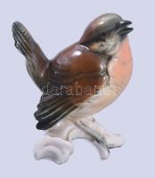Ens madár, jelzett, csőrén kis pattanással, m: 8 cm