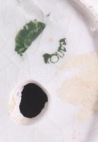 Jelzett stilizált agár figura, jelzett, kopással, m: 12,5 cm