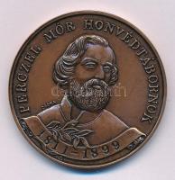 Csóka Zsuzsanna (1962-) 1998. "Perczel Mór honvédtábornok 1811-1899 / MÉE - A szabadságharc 150. évfordulójára - Az ozorai győztes" kétoldalas bronz emlékérem (42,5mm) T:AU kis patina Adamo BP46