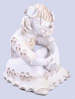 Kovács Éva (1938-): Lány. Felületi sérüléssel, m: 14 cm