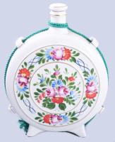 Hollóházi kulacs, jelzett, hibátlan, m: 22 cm