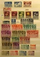 Magyar bélyegek a Turulosoktól kb a 70-es 80-as évekig másodpéldányokkal 2 db A/4 berakóban, 2 oldal...