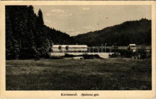 1942 Kőrösmező, Körösmező, Jaszinya, Jasina, Yasinia (Máramaros); Apsineci gát, vízduzzasztó. Központi drogeria kiadása / dam (EB)