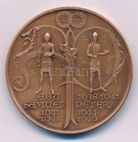 Fritz Mihály (1947-) 1994. "MÉE Székesfehérvár - Aba Sámuel és Péter" bronz emlékérem (42,...