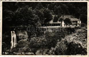 Rév, Körösrév, Vad, Vadu Crisului; vízesés és szálloda. Erdélyi Kárpát Egyesület kiadása / waterfall and hotel + "MAGYAR KIRÁLYI MOZGÓPOSTA" bélyegző