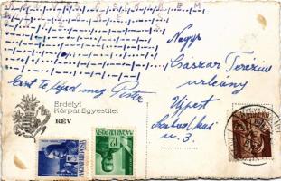 Rév, Körösrév, Vad, Vadu Crisului; vízesés és szálloda. Erdélyi Kárpát Egyesület kiadása / waterfall...