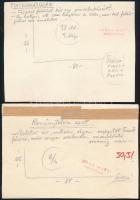 Szegő Gizi (1902-1985): 10 db karikatúra. Vegyes technika, papír, jelzett,egy kivételével mindegyik ...