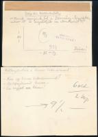 Szegő Gizi (1902-1985): 10 db karikatúra. Vegyes technika, papír, jelzett,egy kivételével mindegyik ...