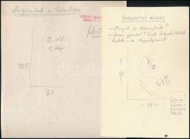 Szegő Gizi (1902-1985): 10 db karikatúra. Vegyes technika, papír, jelzett,egy kivételével mindegyik ...