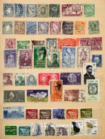 1881-2005 781 db vegyes bélyeg közte sorok, darabok, önálló értékek + 3 blokk, 8 lapos A/4 berakóban