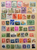 1881-2005 781 db vegyes bélyeg közte sorok, darabok, önálló értékek + 3 blokk, 8 lapos A/4 berakóban