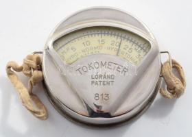 Lóránd féle tokometer, eredeti dobozában, d: 5,5 cm. Orvostörténeti ritkaság!
