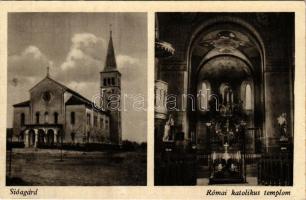 Sióagárd, római katolikus templom, belső. Horváth János kiadása