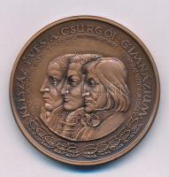 Soltra Elemér (1922-2013) 1992. "Kétszáz éves a csurgói gimnázium" kétoldalas bronz emlékérem (42,5mm) T:AU kis patina