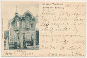 1903 Vízakna, Salzburg, Ocna Sibiului; Villa Louise. Lichtdruck v. Jos. Drotleff (EK)