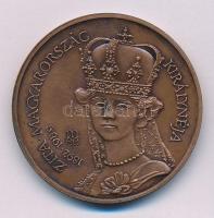 Fritz Mihály (1947-) 1992. "IV. Károly király halálának 70. évfordulójára 1992 / MÉE 1892-1989 Zita Magyarország királynéja" kétoldalas bronz emlékérem (42,5mm) T:AU kis patina Adamo BP38