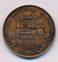 Szabó Géza (1939-) 1990. MÉE Nagykanizsa / A török alóli felszabadulás 300. évfordulójára - Gróf Batthyány Ádám az ostromló seregek fővezére 1690." bronz emlékérem (42,5mm) T:AU patina Adamo NK3