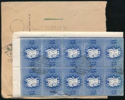 1946 Csomagszállító 640 ezer P bérmentesítéssel ( 2 x 20 ezer P Lovasfutár bélyeggel + hozzátűzött 4...