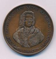 Bognár György (1944-) 1990. "Gróf Batthyány Lajos nádor, az iskola alapítója 1765 / A Nagykanizsai Gimnázium 225 éves évfordulójára" kétoldalas bronz emlékérem (42,5mm) T:AU patina