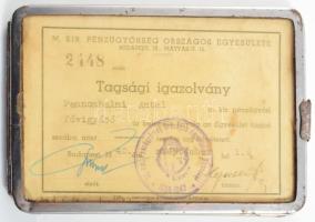 1939-1944 Pannonhalmi Antal m. kir. pénzügyőri fővigyázó papírhagyatéka: iratok, fotók, névjegykárty...