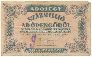 1946. 100.000.000AP T:VG,G Adamo P55