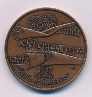 Fritz Mihály (1947-)1997. "MÉE Székesfehérvár - I. András és I. Béla" kétoldalas bronz emlékérem (42,5mm) T:AU patina Adamo SF32