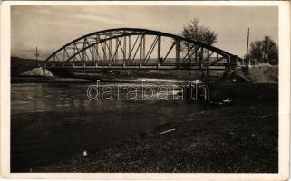 1941 Élesd, Alesd; Körös részlet, híd. Hangya szövetkezet kiadása / Cris riverside, bridge (EK)